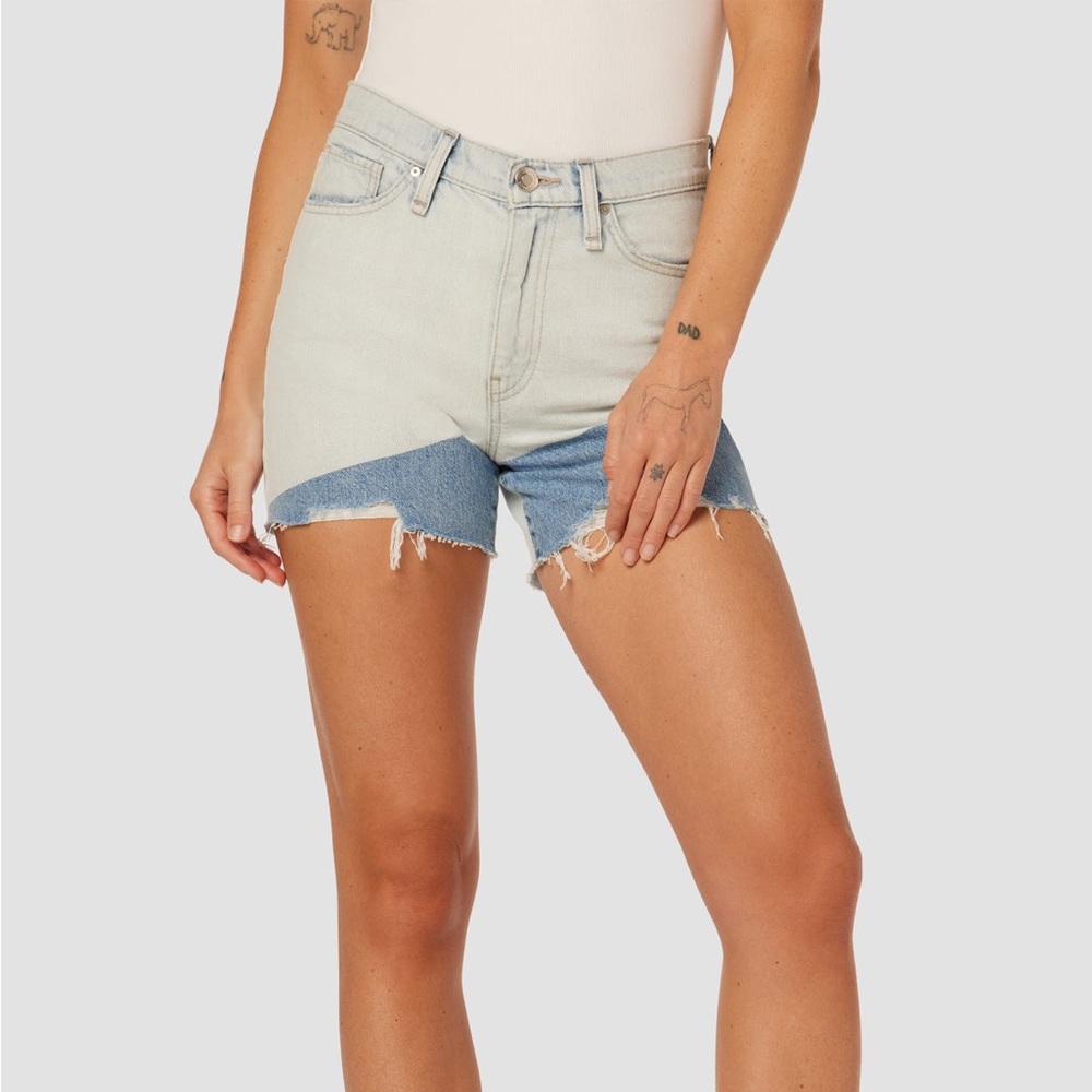 Devon Size 31 Hudson Two-Tone Denim Women Shorts